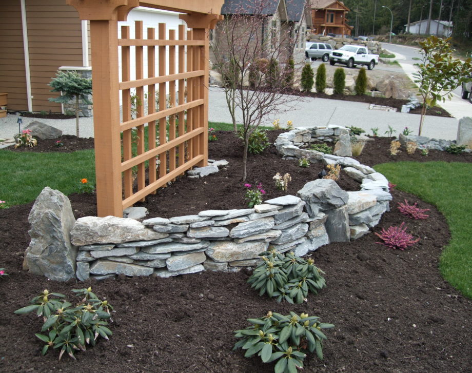 Natural Stone Garden Beds