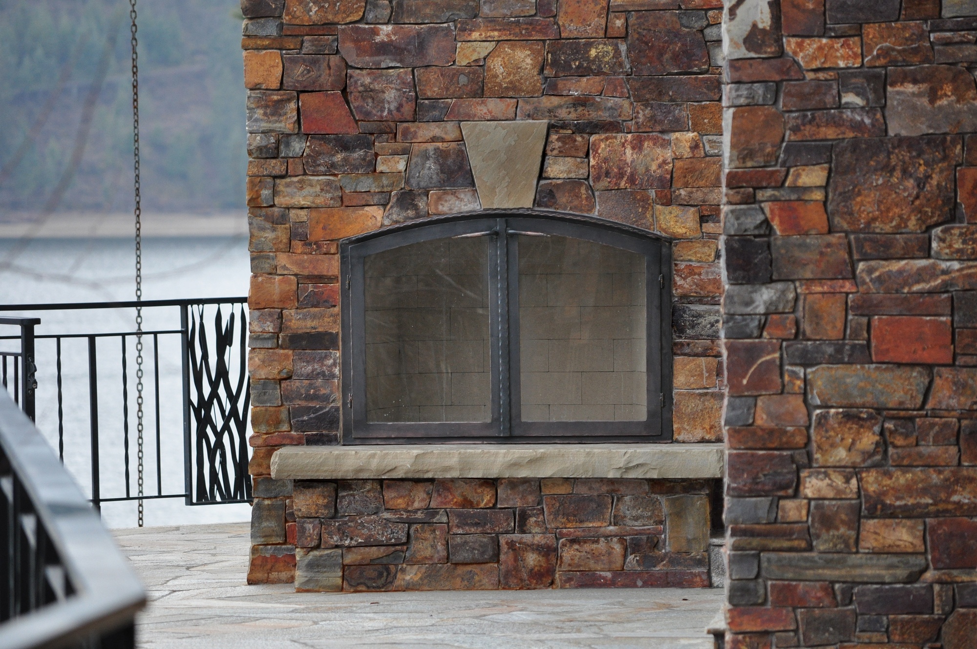 Montana Antique Ledge Fireplace | K2 Stone