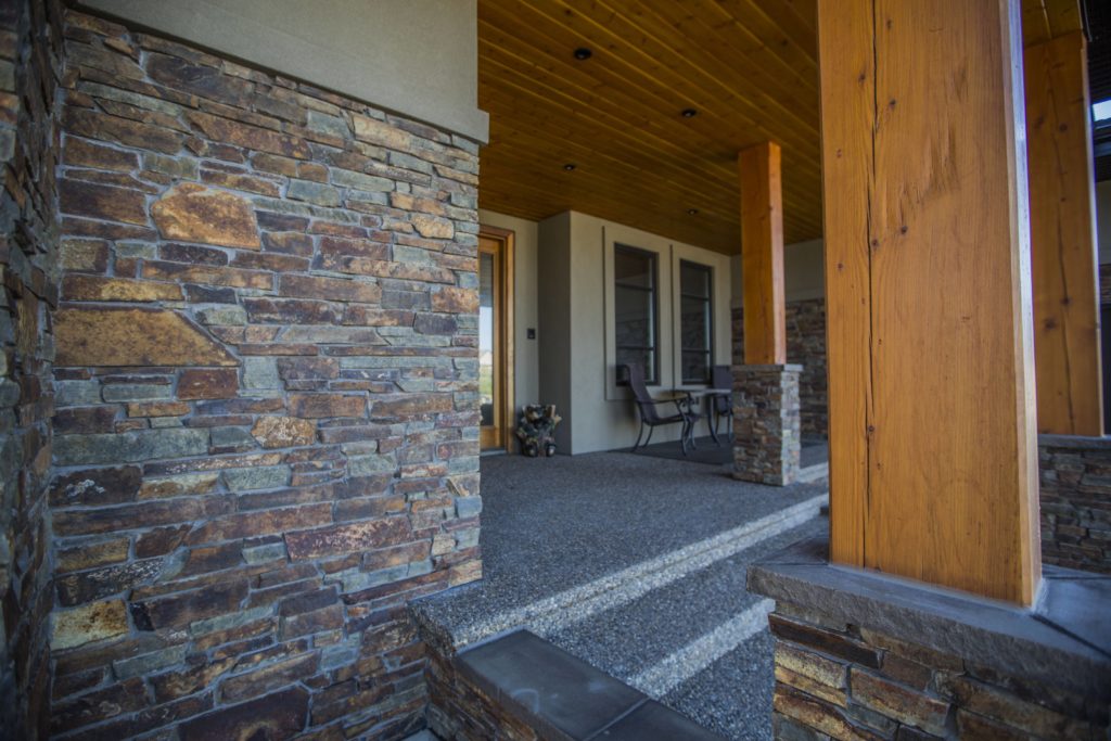 Ledge Stone Exterior Walls