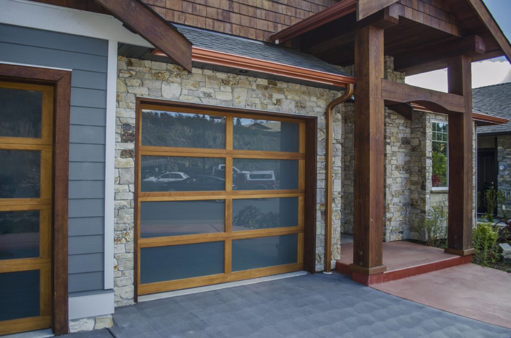 Stone Exterior Garage Facade