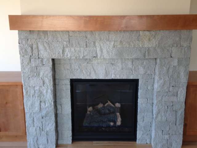 Crown Isle Granite Stone Veneer Fireplace