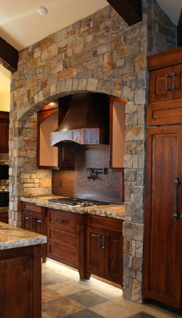 Stone Veneer Kitchen Accents