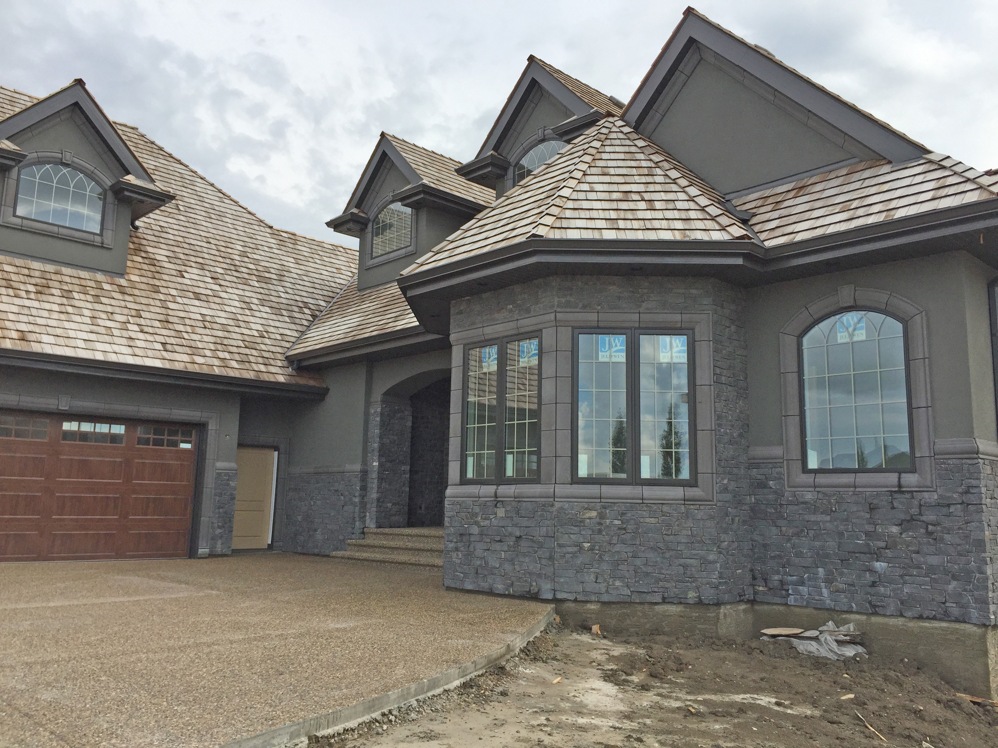 Dark Exterior Stone Skirting