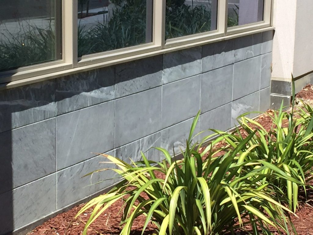 Slate Tile on Exterior Walls