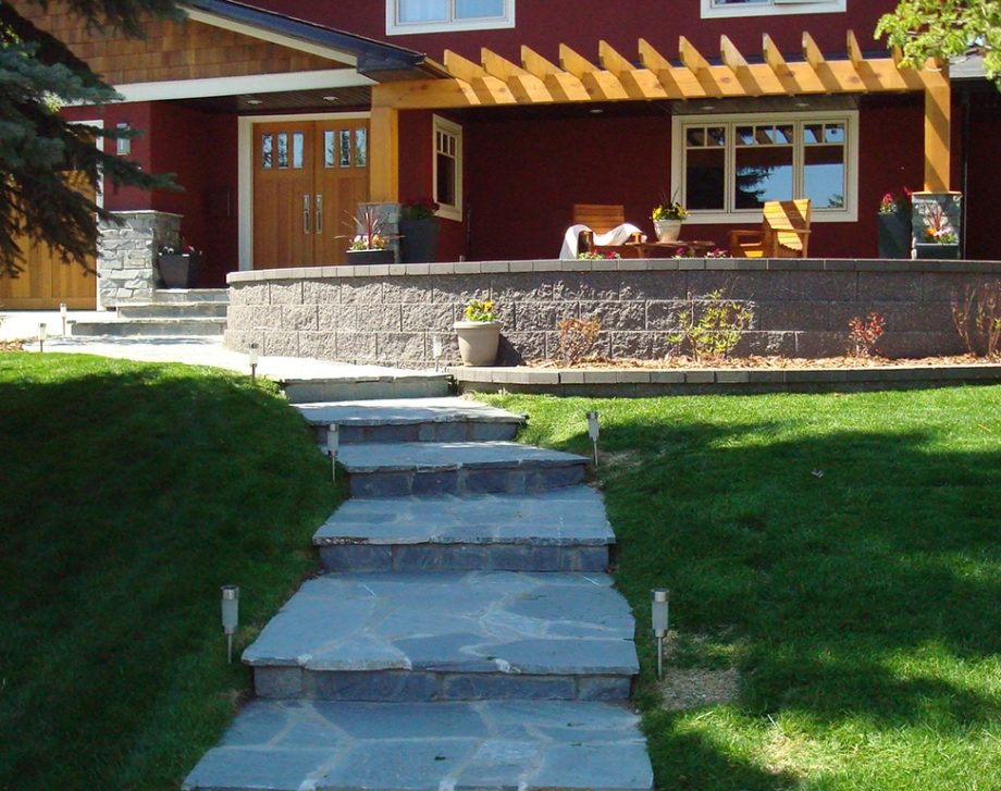 Flagstone walkway