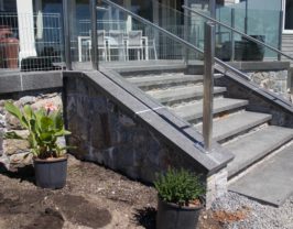 Stone Facing on Stairs