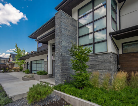 Contemporary Home Exterior Stone Facade