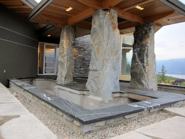 Modern Stone Entry Large Stone Columns | K2 Stone