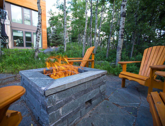 Outdoor Firepit Modern Living Space