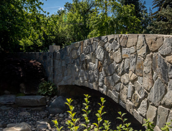 Traditional Fieldstone Bridge Facade